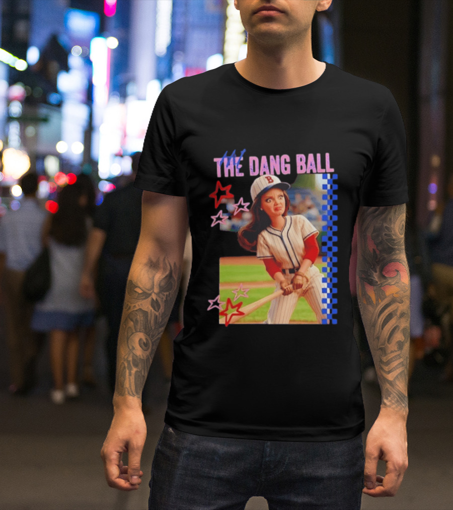 Barbie Ballfield Hit The Dang Ball Baseball Player Doll Vintage Stars T-Shirt