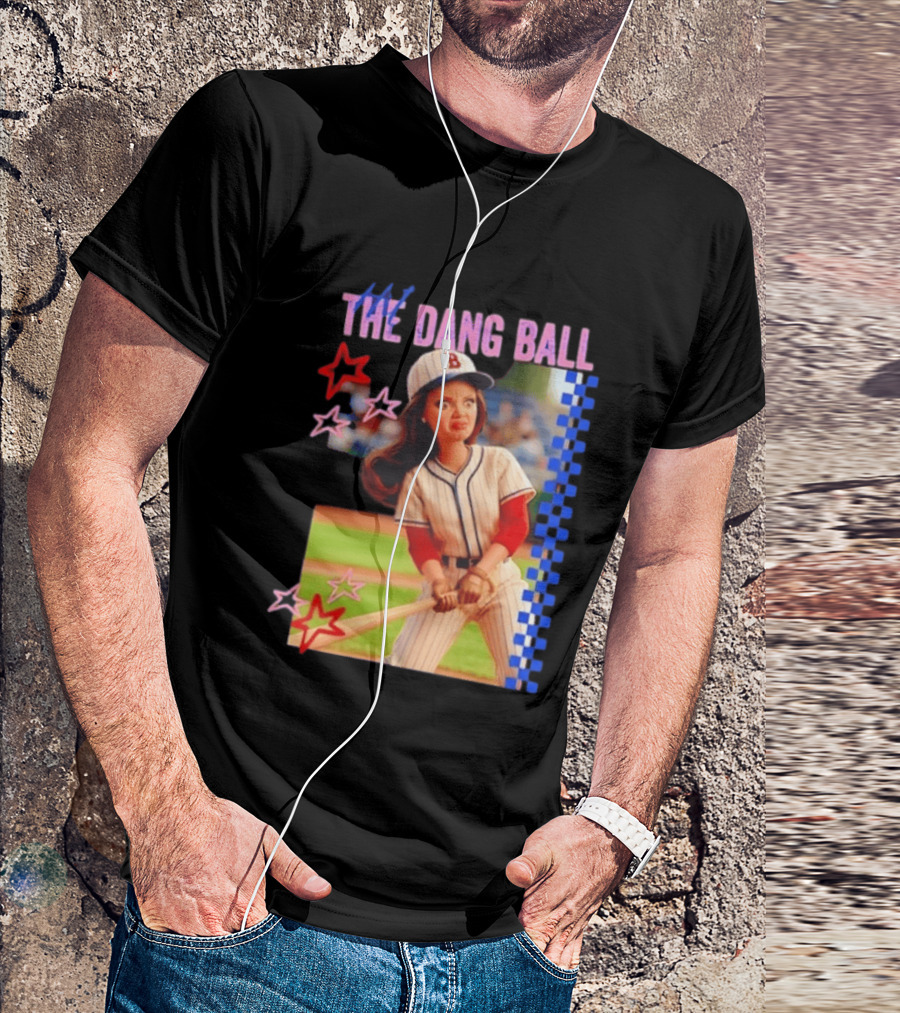 Barbie Ballfield Hit The Dang Ball Baseball Player Doll Vintage Stars T-Shirt