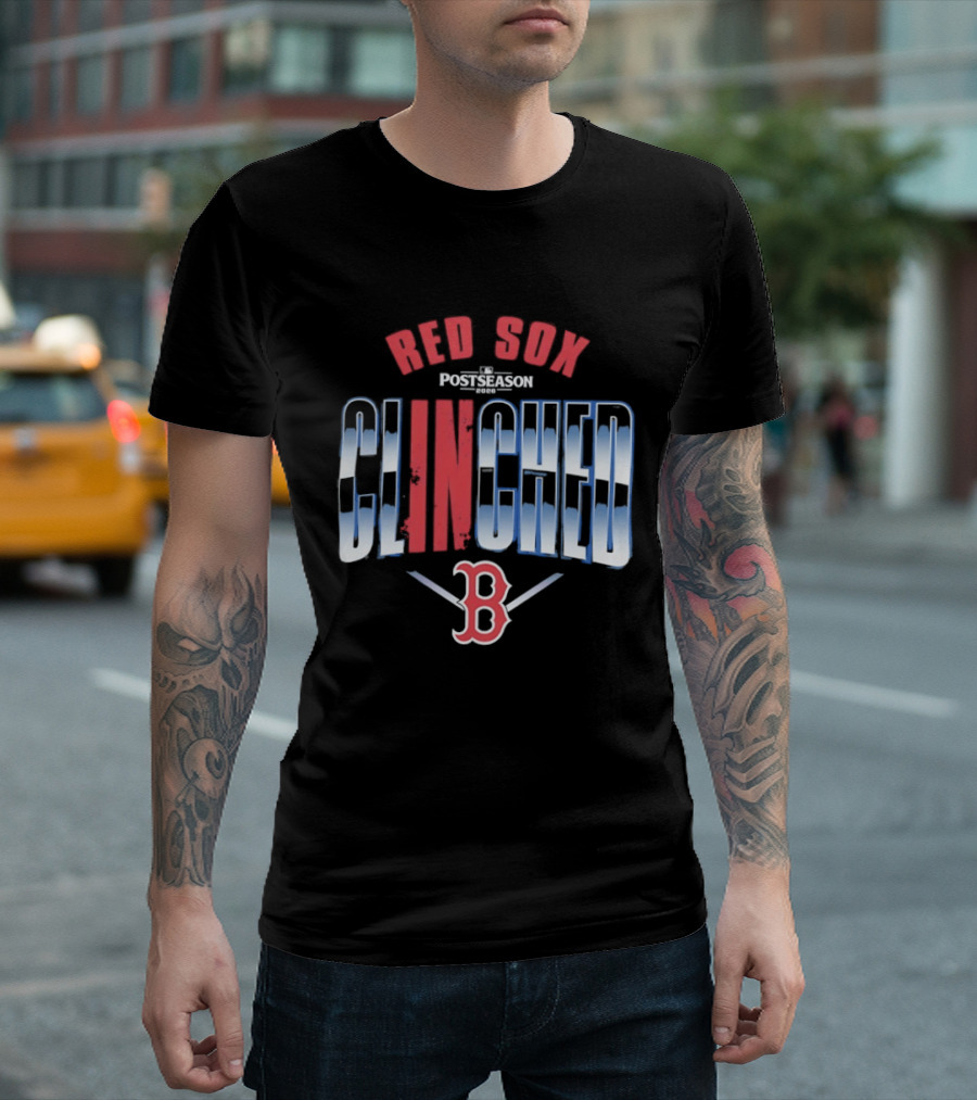 Boston Red Sox MLB Postseason Clinched 2026 Red Blue Baseball Team T-Shirt
