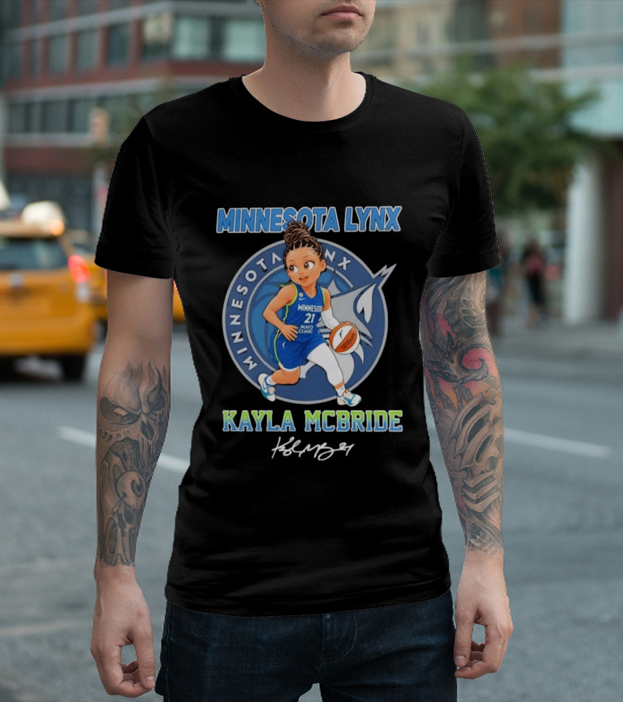 Kayla McBride No 21 Minnesota Lynx Chibi Basketball Player T-Shirt