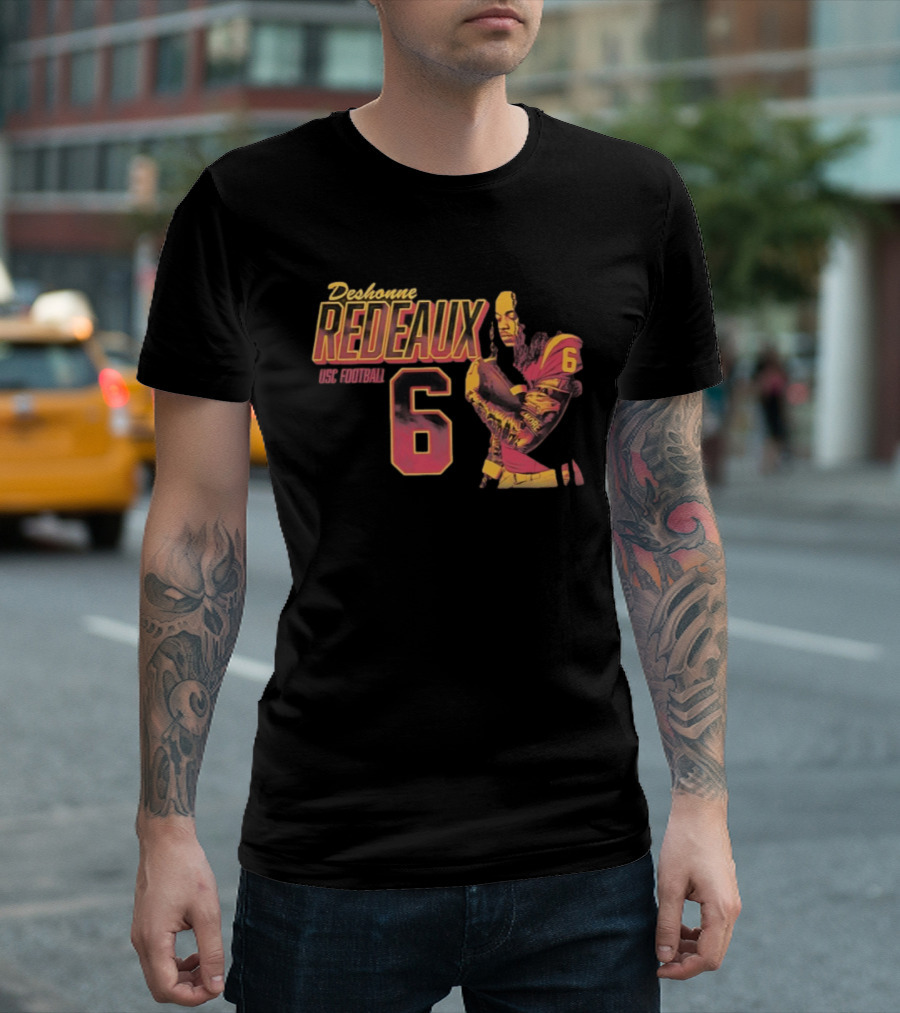 Deshonne Redeaux USC Football Number 6 T-Shirt