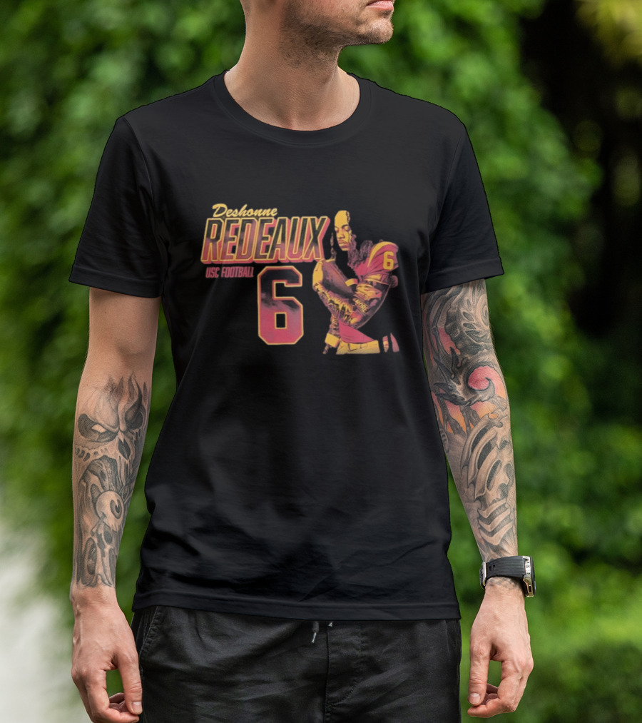 Deshonne Redeaux USC Football Number 6 T-Shirt