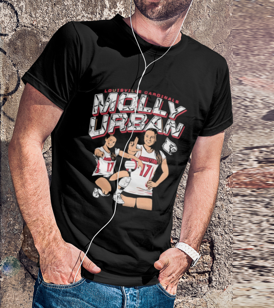 Molly Urban Louisville Cardinals Volleyball Number 17 T-Shirt