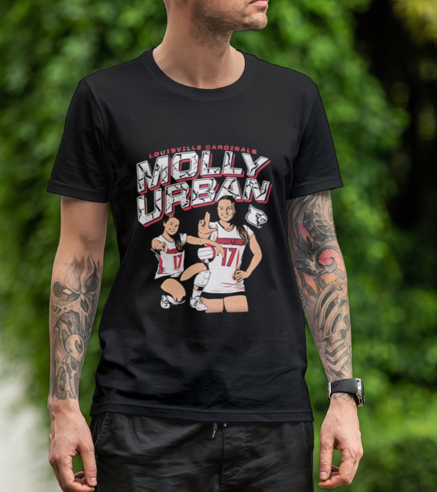 Molly Urban Louisville Cardinals Volleyball Number 17 T-Shirt