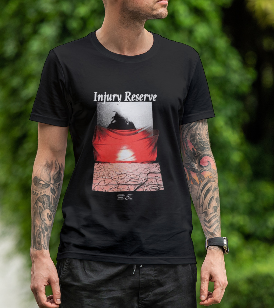 Injury Reserve Stage With Surreal Red And Black T-Shirt