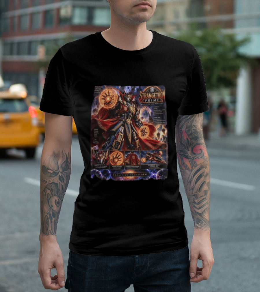 Strangetron Prime Master Of All Realities Realities Transform Mystic Master Crown Of Leviathos Eye Of Paradox T-Shirt