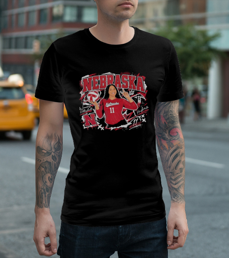Nebraska Volleyball Teraya Sigler 11 Streetwear T-Shirt
