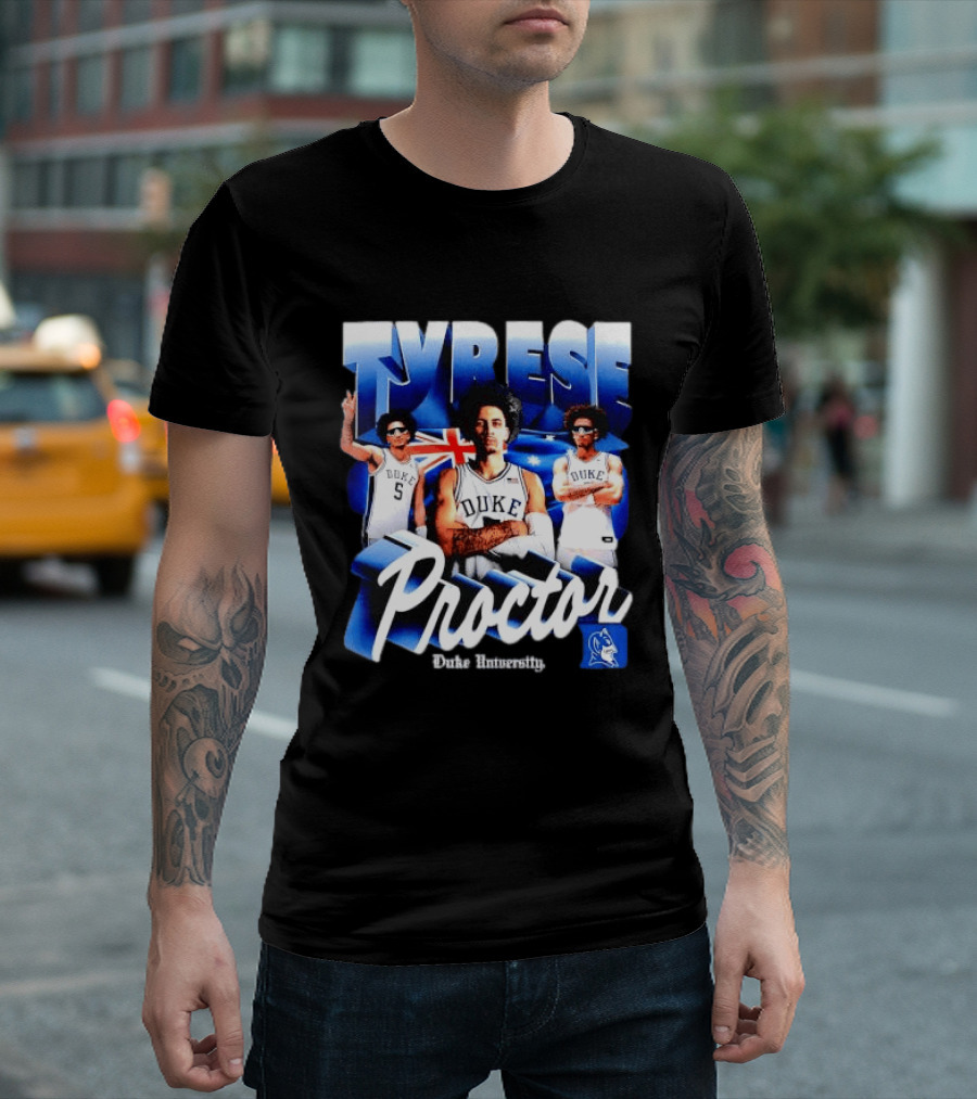 Tyrese Proctor Duke University Blue Devils Basketball Collage T-Shirt