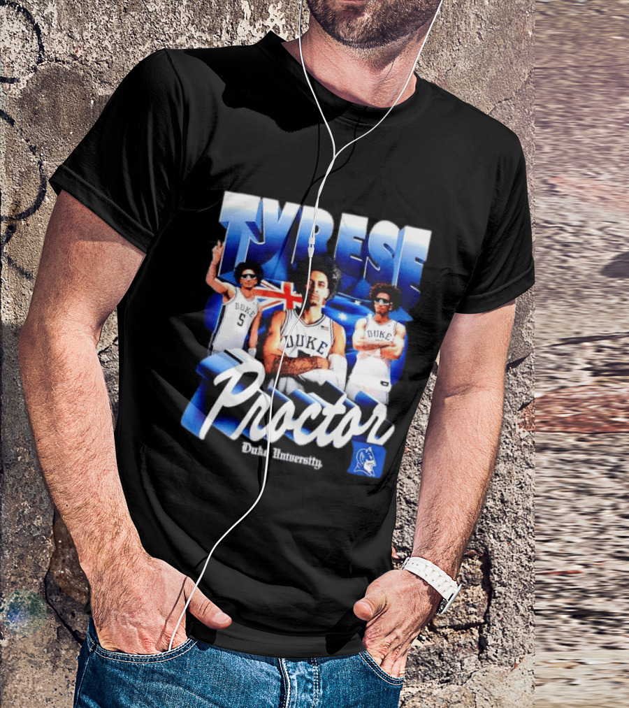 Tyrese Proctor Duke University Blue Devils Basketball Collage T-Shirt