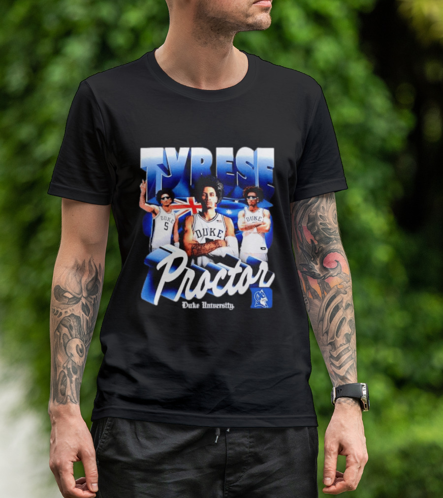 Tyrese Proctor Duke University Blue Devils Basketball Collage T-Shirt