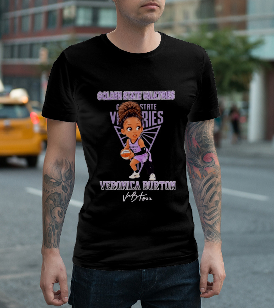 Golden State Valkyries Veronica Burton No 22 Chibi T-Shirt