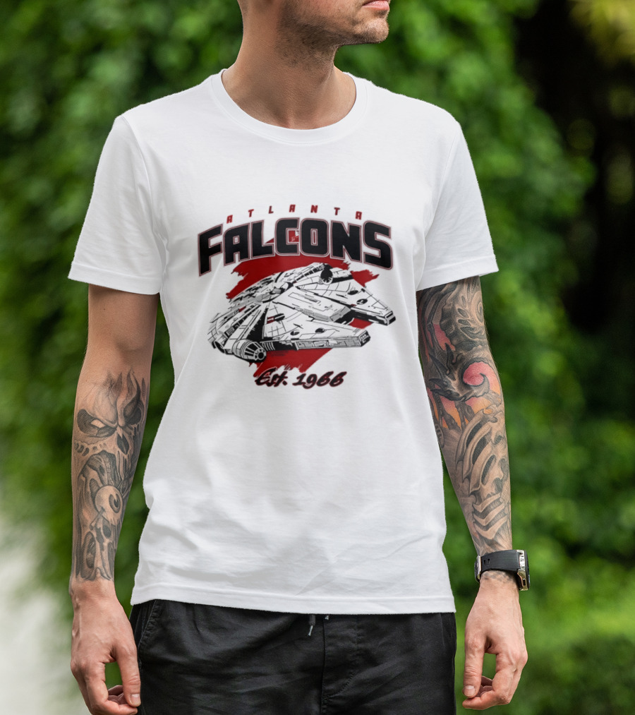 Atlanta Falcons Est 1966 Millennium Falcon Mashup T-Shirt