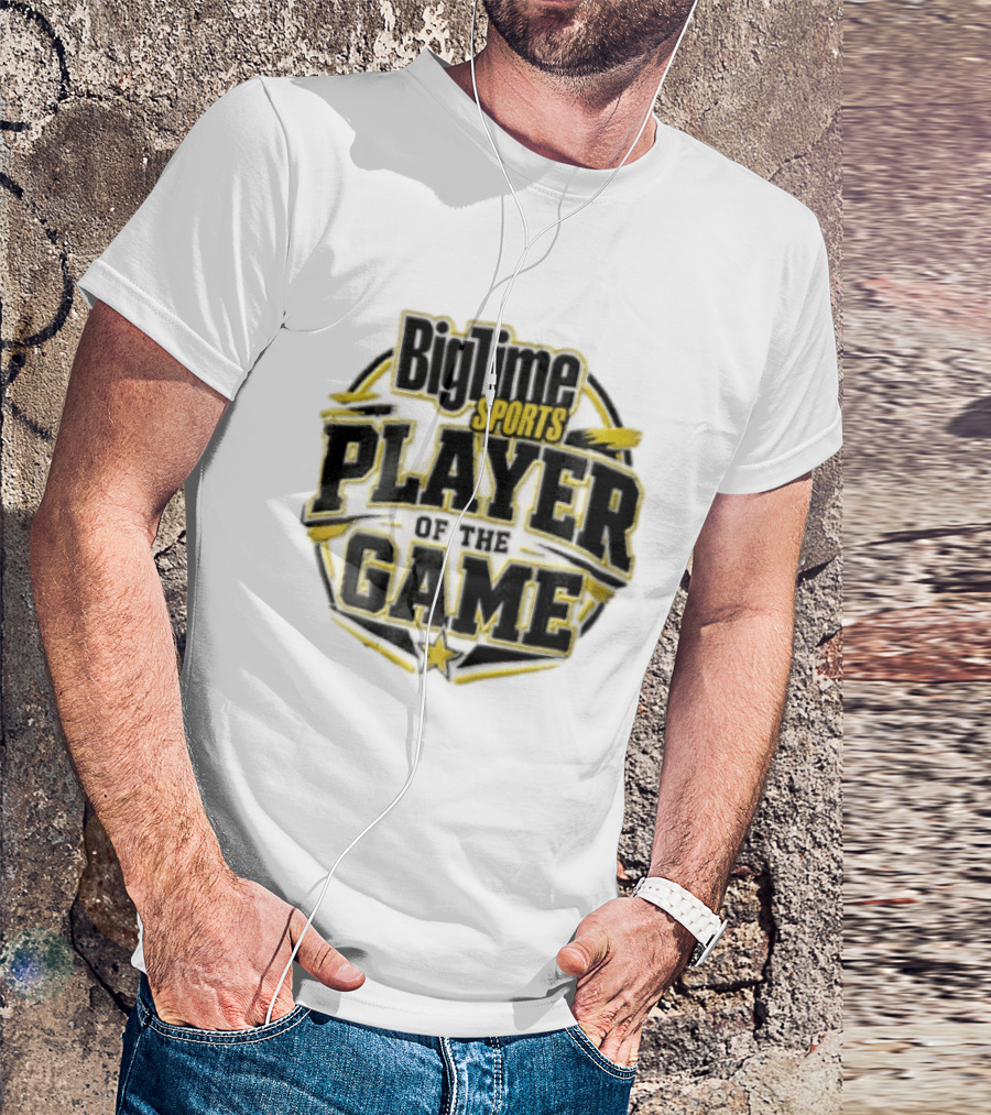 Bigtime Sports Player Of The Game Star Yellow Frame T-Shirt