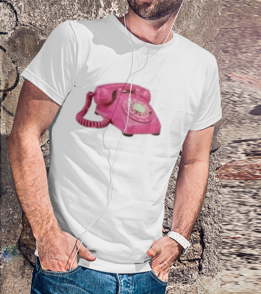 Fesspool Shop Retro Pink Phone Crop Top T-Shirt