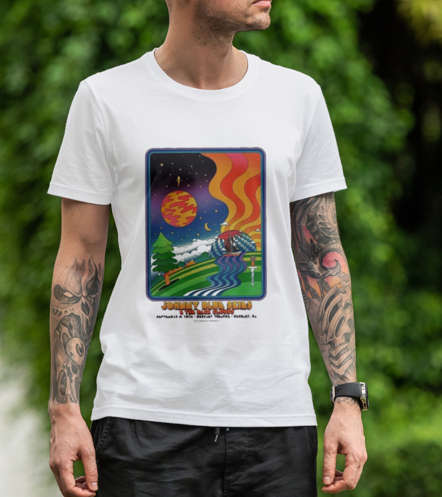 Johnny Blue Skies And The Dark Clouds Greek Theatre Berkeley CA September 15 2026 Event Psychedelic T-Shirt