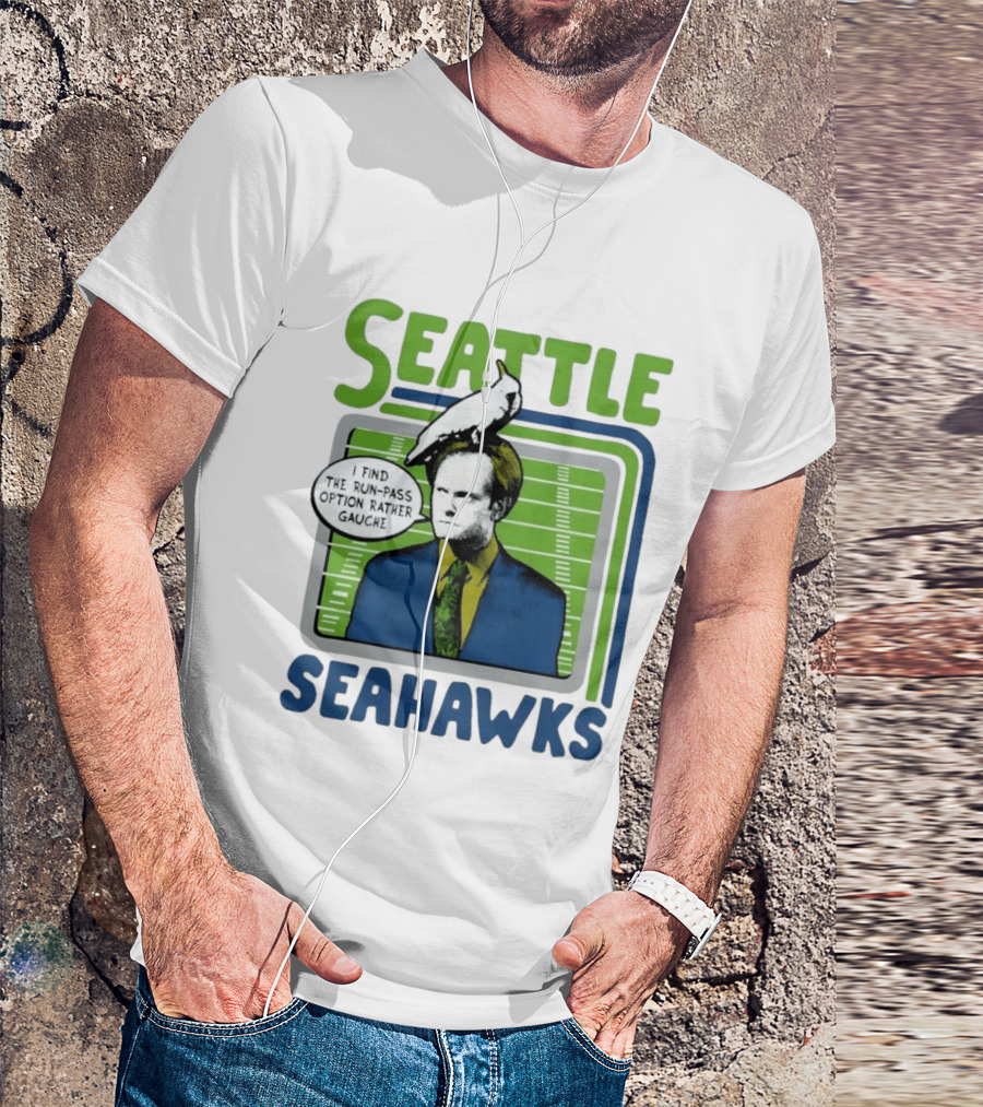Kelsey Grammer Seahawks Run Pass Option Gauche T-Shirt