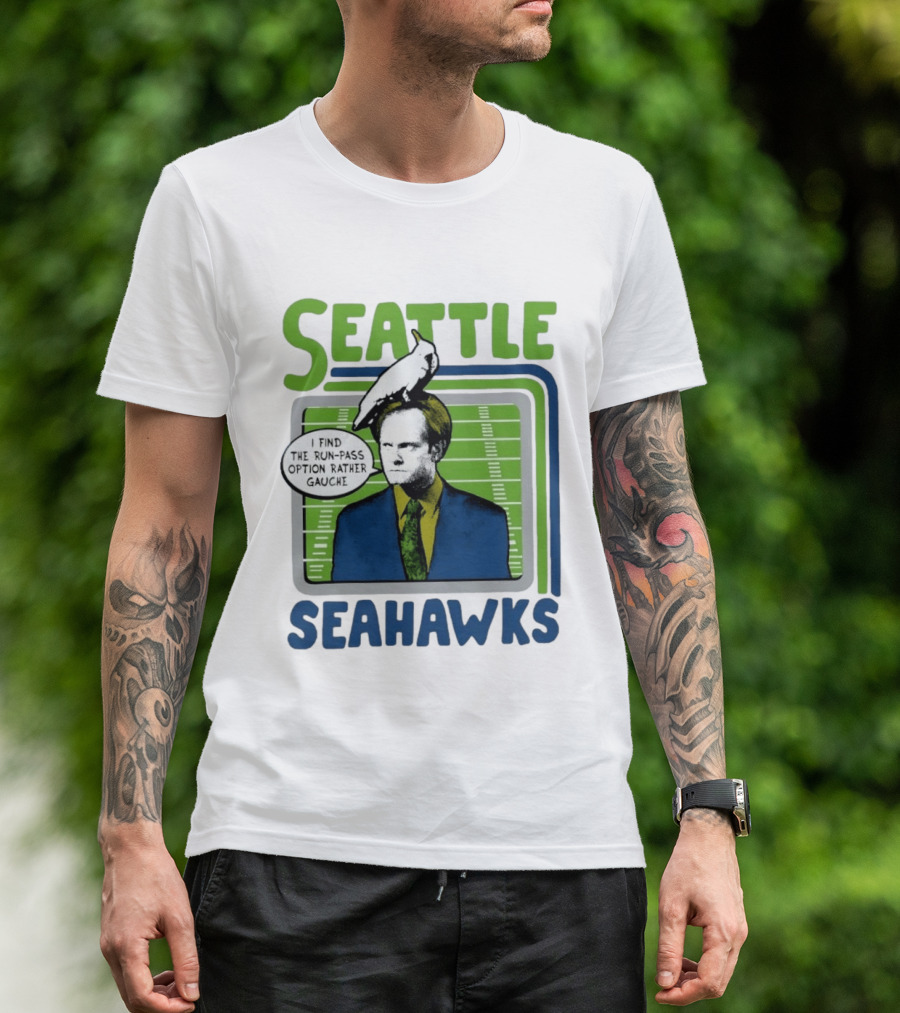 Kelsey Grammer Seahawks Run Pass Option Gauche T-Shirt