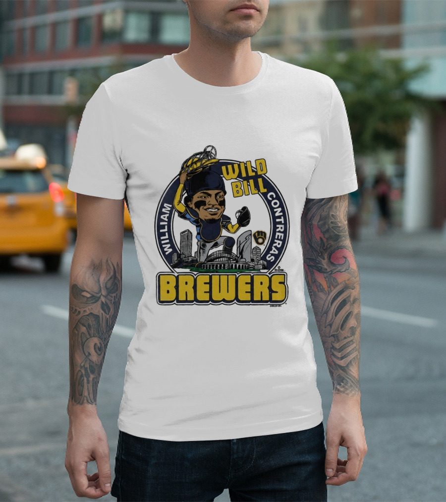 Milwaukee Brewers Wild Bill William Contreras Baseball 2026 T-Shirt