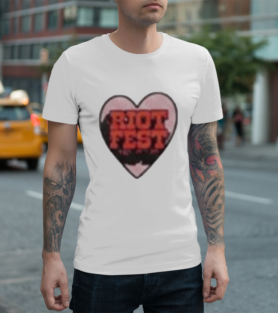 Riot Fest 2026 Chicago September 18 20 Heart T-Shirt