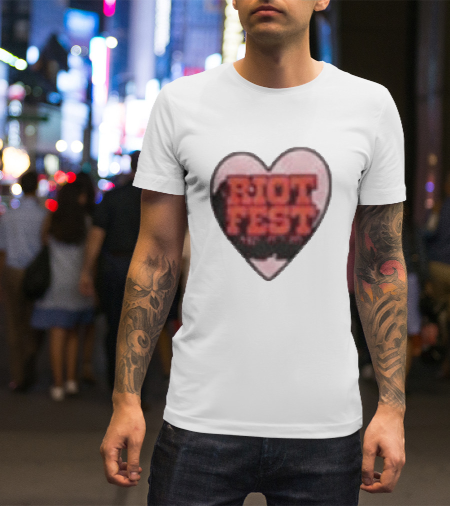 Riot Fest 2026 Chicago September 18 20 Heart T-Shirt