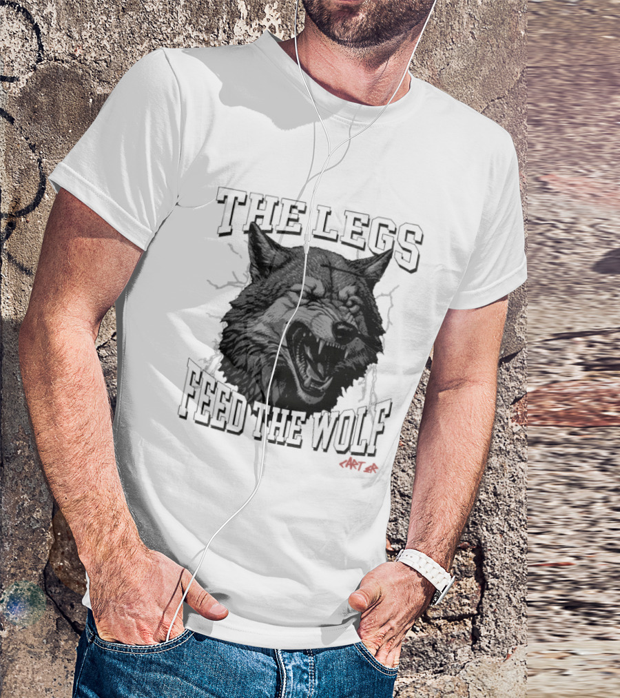 The Legs Feed The Wolf Will Carter Roaring Wolf T-Shirt