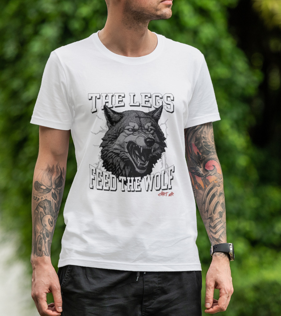 The Legs Feed The Wolf Will Carter Roaring Wolf T-Shirt
