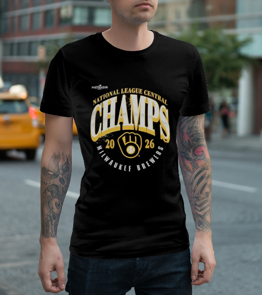 Milwaukee Brewers 2026 National League Central Champs T-Shirt
