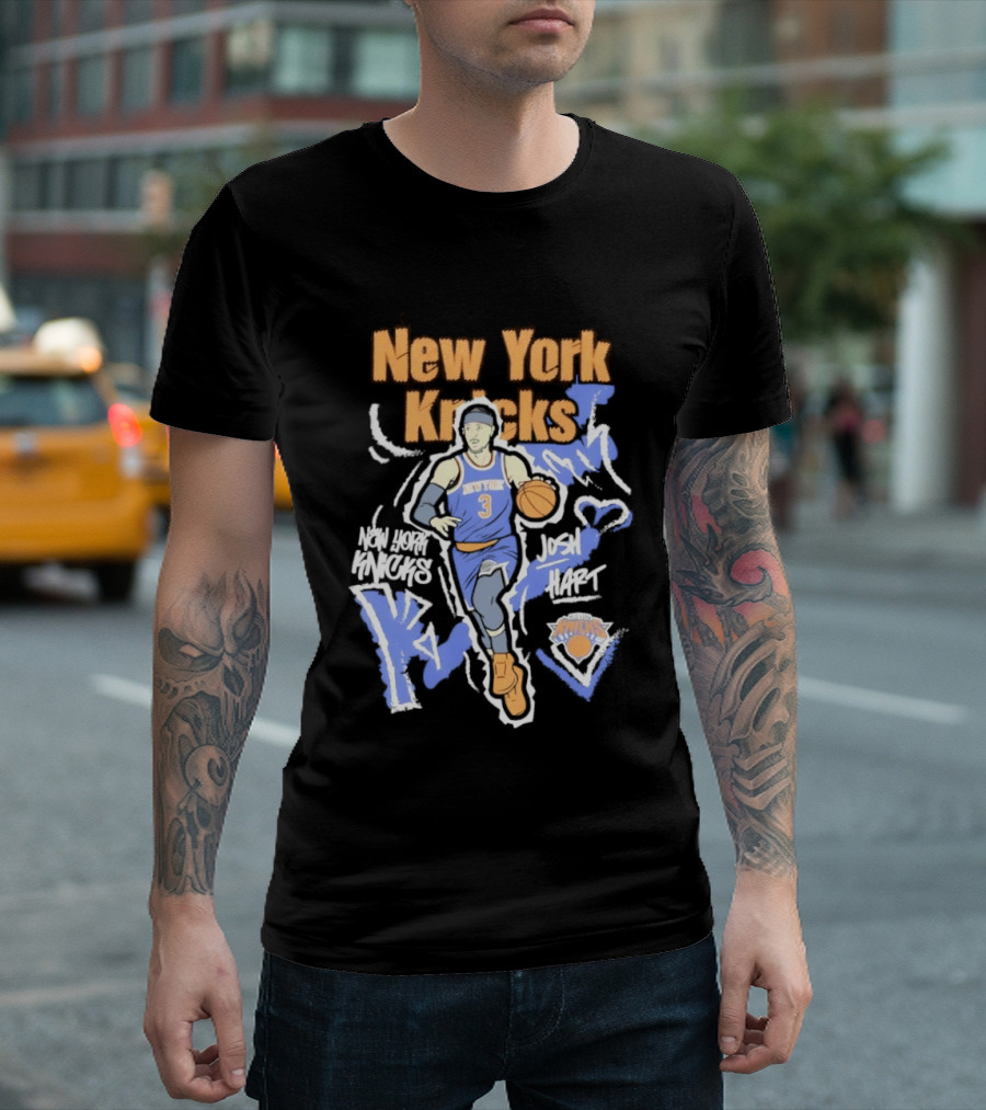 New York Knicks Josh Hart Chalked Up Basketball Player T-Shirt