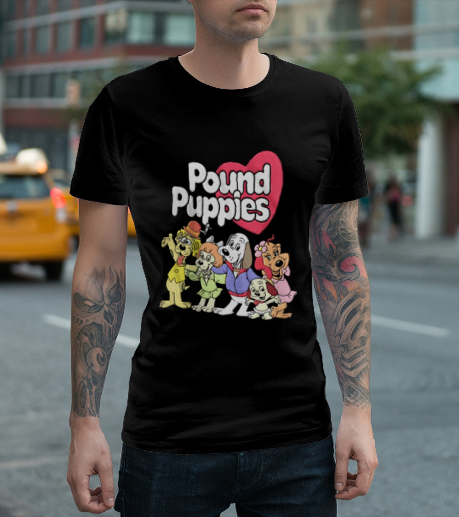 Pound Puppies Heartwarming Cartoon Characters T-Shirt