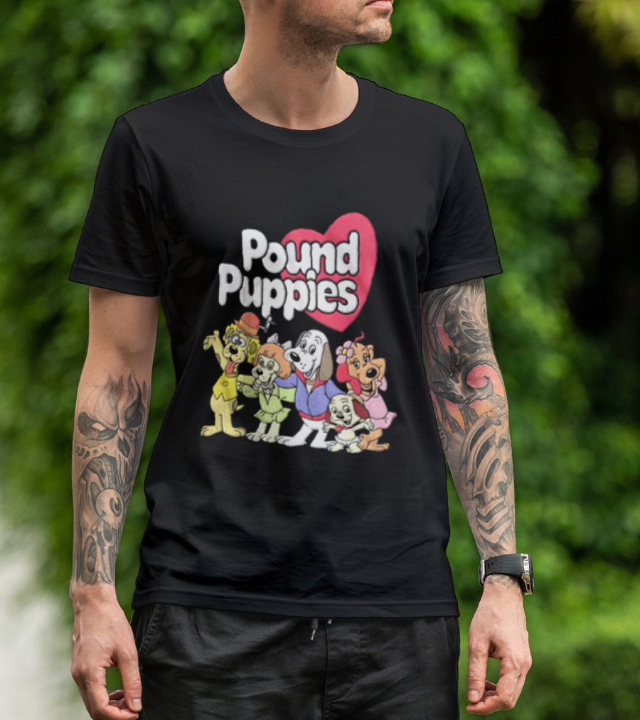 Pound Puppies Heartwarming Cartoon Characters T-Shirt