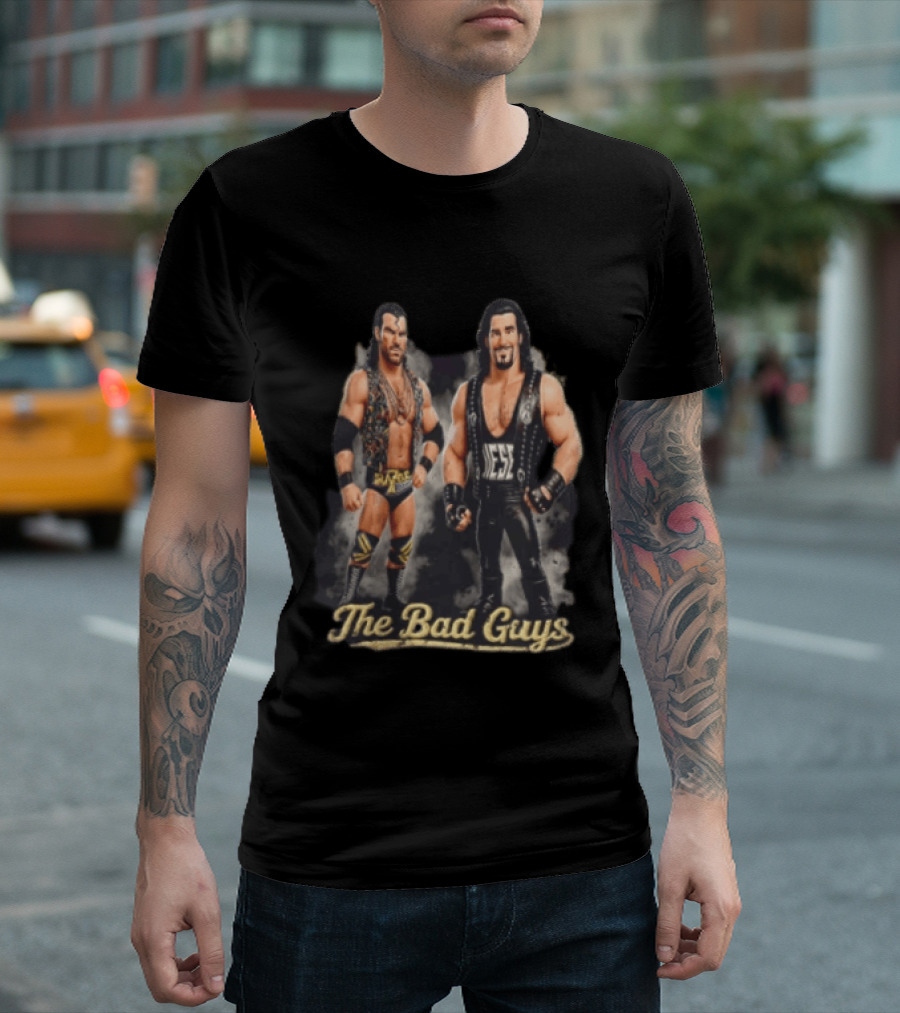 Razor Ramon Diesel The Bad Guys WWE Wrestling Legends T-Shirt