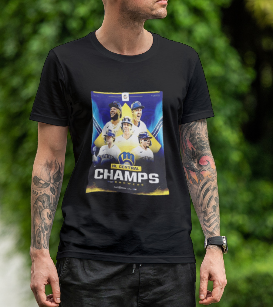 NL Central Champs Brewers Postseason Milwaukee Brewers Fan Gear 2026 T-Shirt