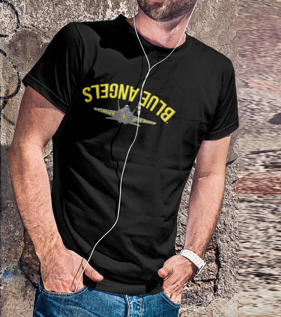 US Navy Blue Angels Jet Aircraft Front View T-Shirt