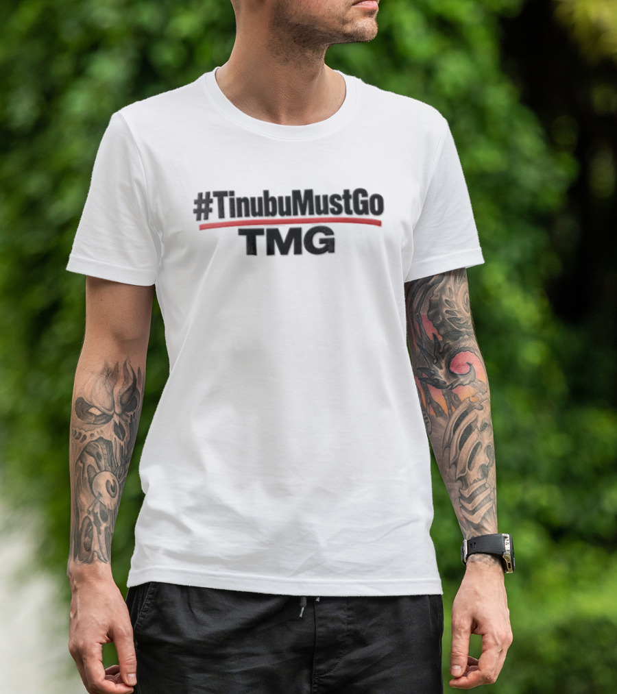 #TinubuMustGo TMG Red Arch Line T-Shirt