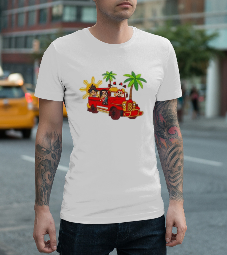 Jollibee Foods Store Jeepney Adventure Jollibee X Forgotten Island Collaboration T-Shirt