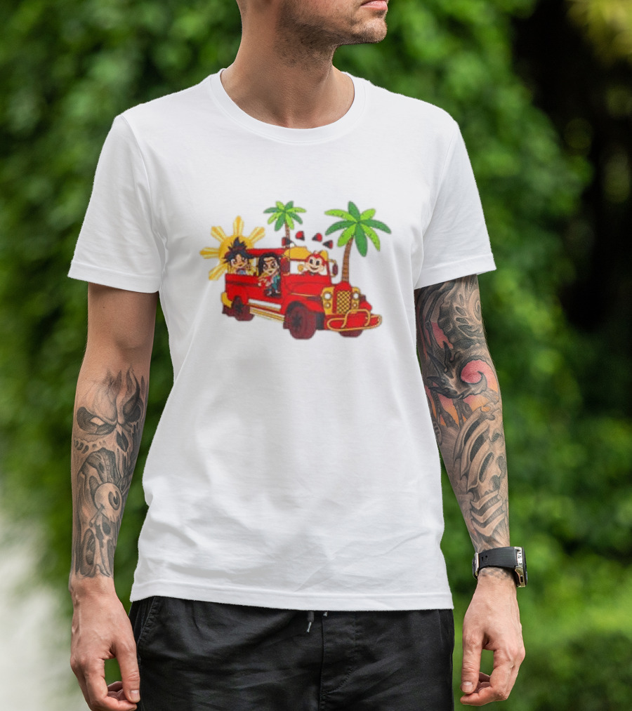 Jollibee Foods Store Jeepney Adventure Jollibee X Forgotten Island Collaboration T-Shirt