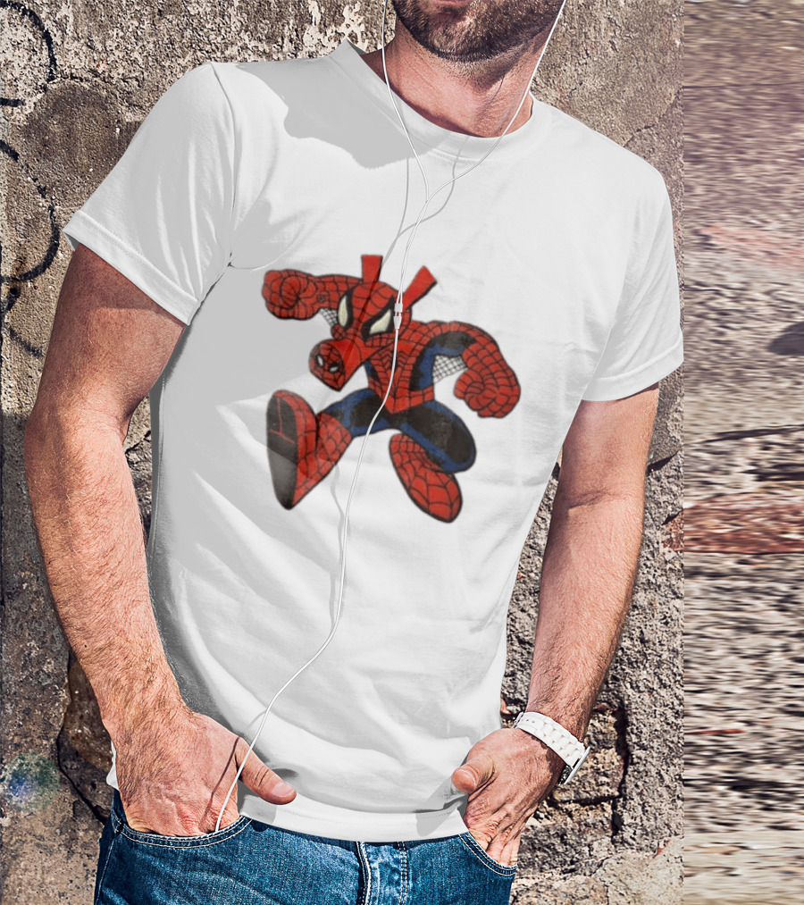 Marvel Comics Cartoon Spider Ham Peter Porker 1986 Pig Suit T-Shirt