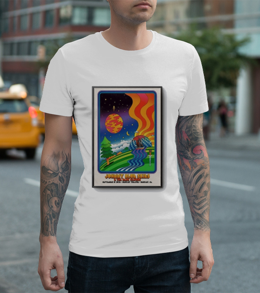 Johnny Blue Skies And The Dark Clouds Berkeley Theatre September 15 2026 Berkeley CA T-Shirt