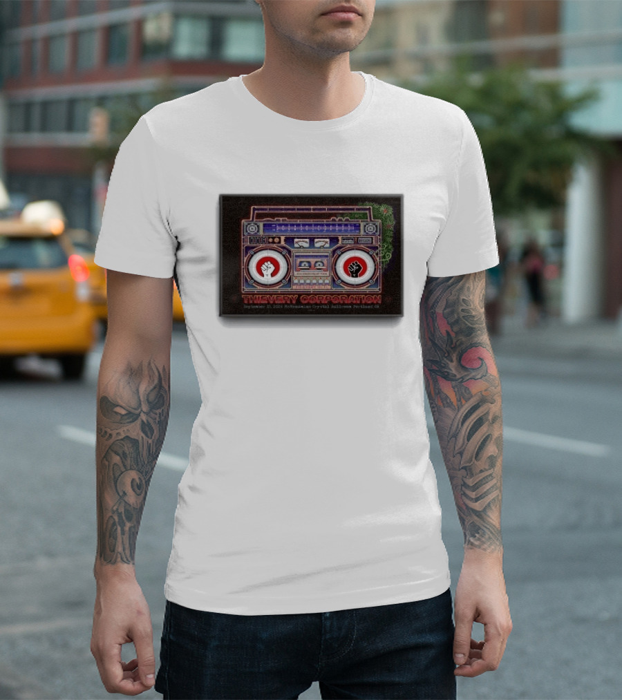 Thievery Corporation Boombox September 15 2026 McMenamins Crystal Ballroom Portland OR T-Shirt