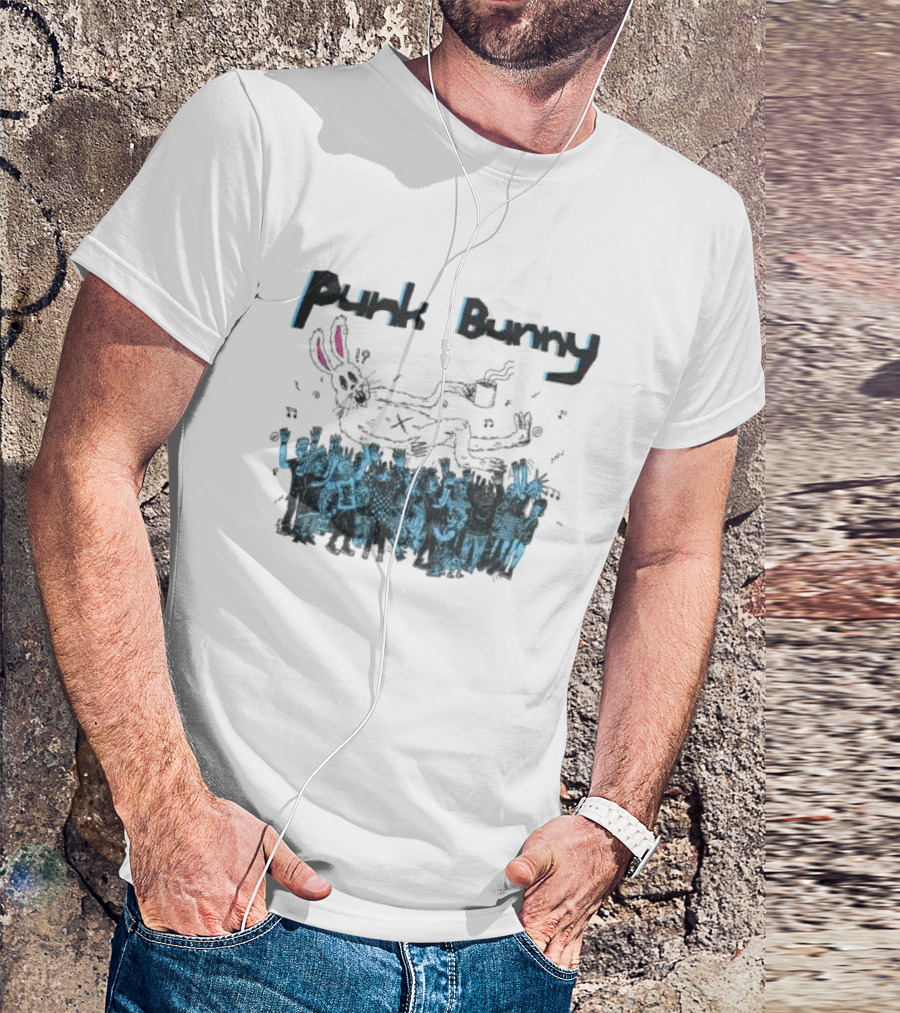 Punk Bunny Music Band Crowd T-Shirt
