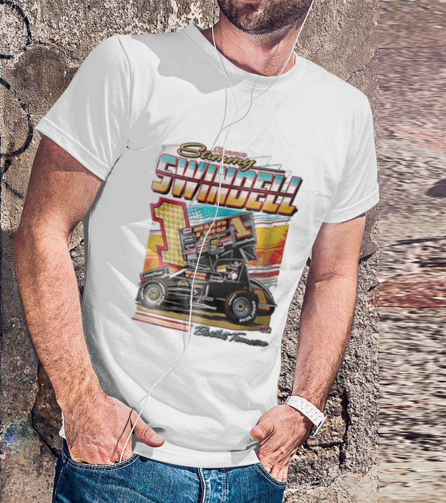 Slammin Sammy Swindell Number 1 Sprint Car Bartlett Tennessee Racing T-Shirt