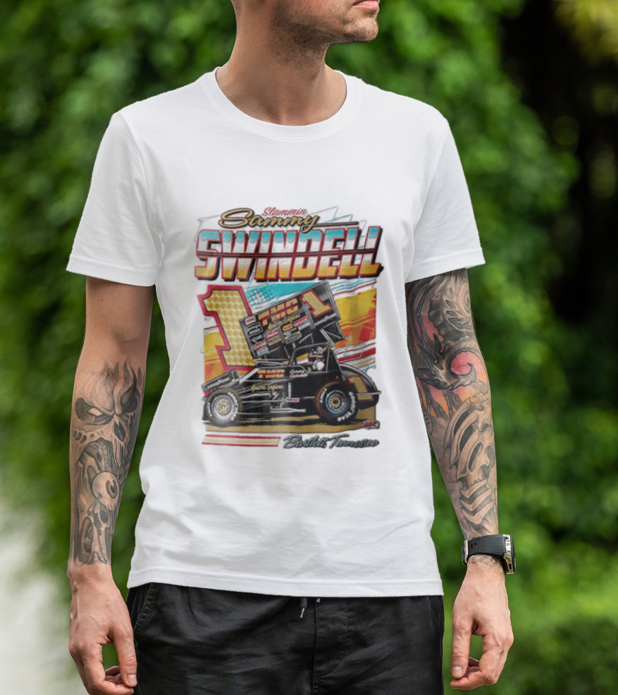 Slammin Sammy Swindell Number 1 Sprint Car Bartlett Tennessee Racing T-Shirt