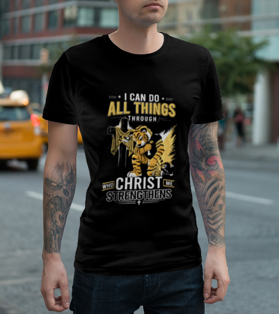 I Can Do All Things Through Christ Who Strengthens Me Mizzou Tiger T-Shirt