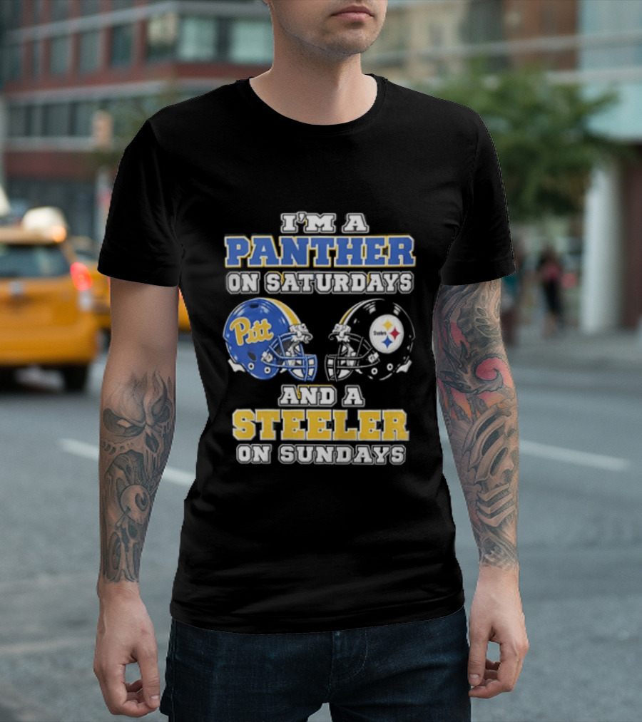 I’m A Panther On Saturdays And A Steeler On Sundays T-Shirt
