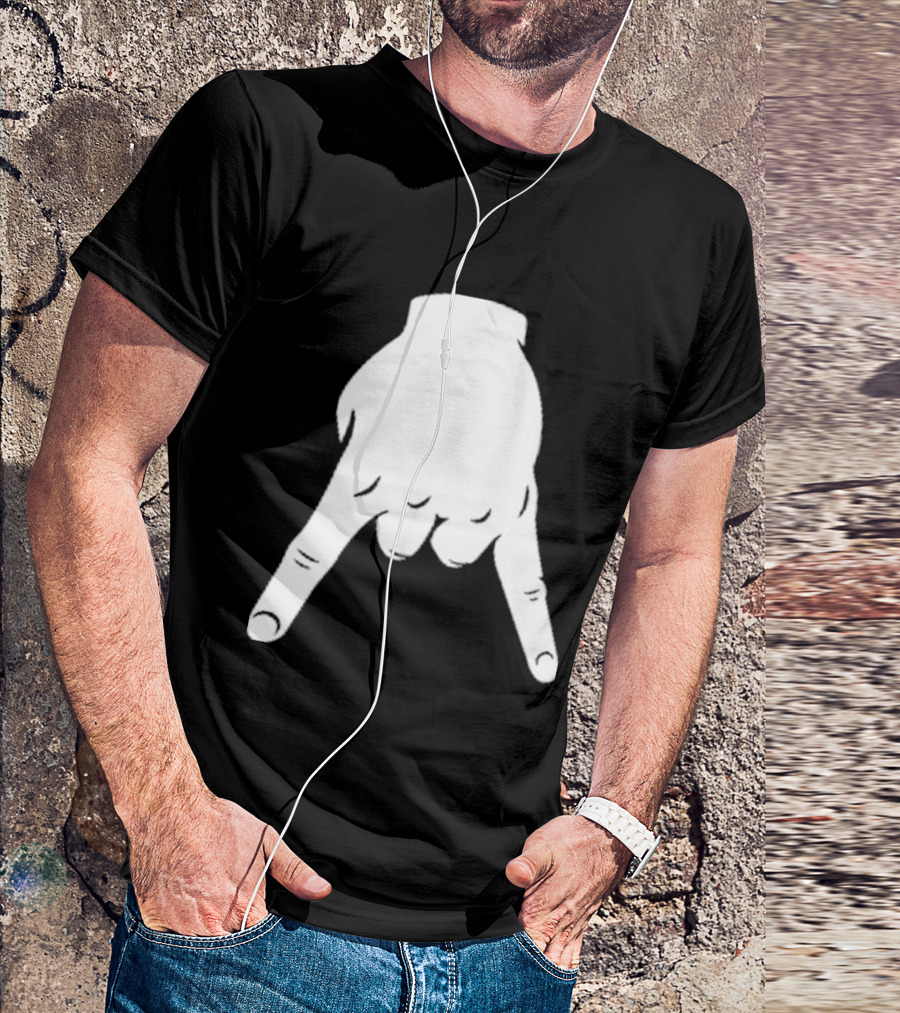 Horns Down Hand Gesture Texas Rivalry Sports Fan T-Shirt