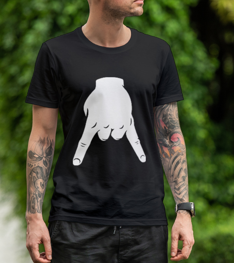 Horns Down Hand Gesture Texas Rivalry Sports Fan T-Shirt
