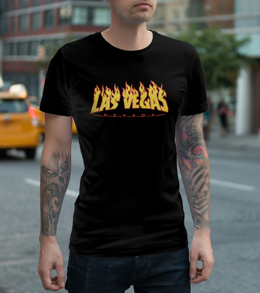Las Vegas Nevada Flames Fiery Red T-Shirt
