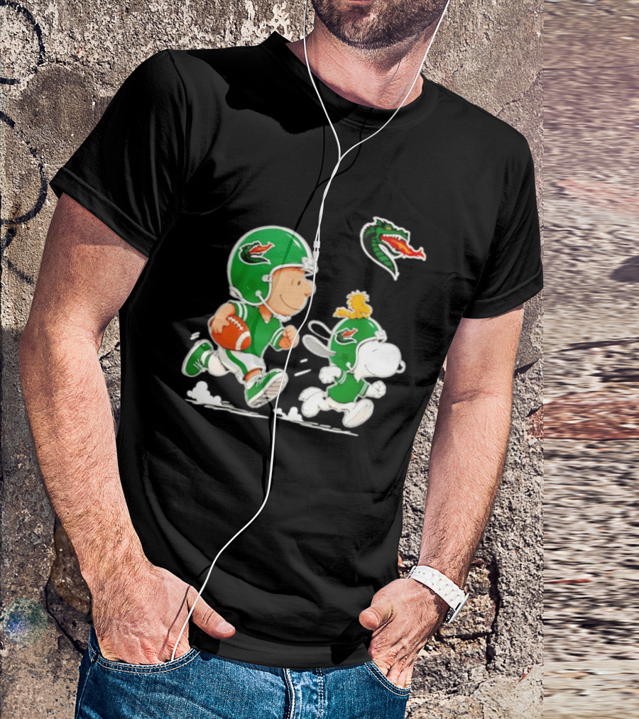 UAB Blazers Charlie Brown Woodstock Snoopy NCAA Football Collaboration T-Shirt