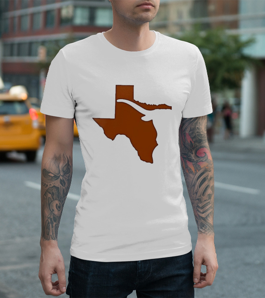 Texas State Longhorn Steer Original Orange T-Shirt