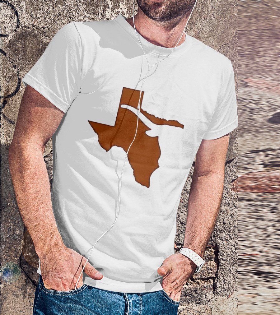 Texas State Longhorn Steer Original Orange T-Shirt